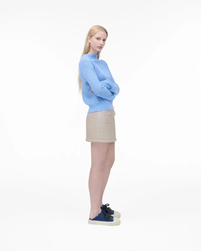 The Puffy Daisy Denim Sneaker Mule