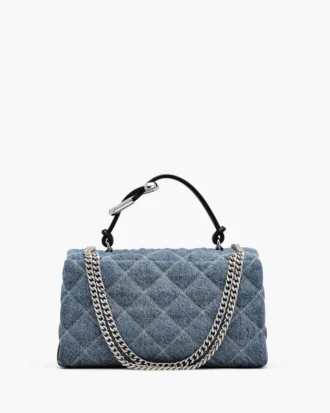 The Quilted Denim Dual Convertible Shoulder Bag The Quilted Denim Dual Convertible Shoulder Bag