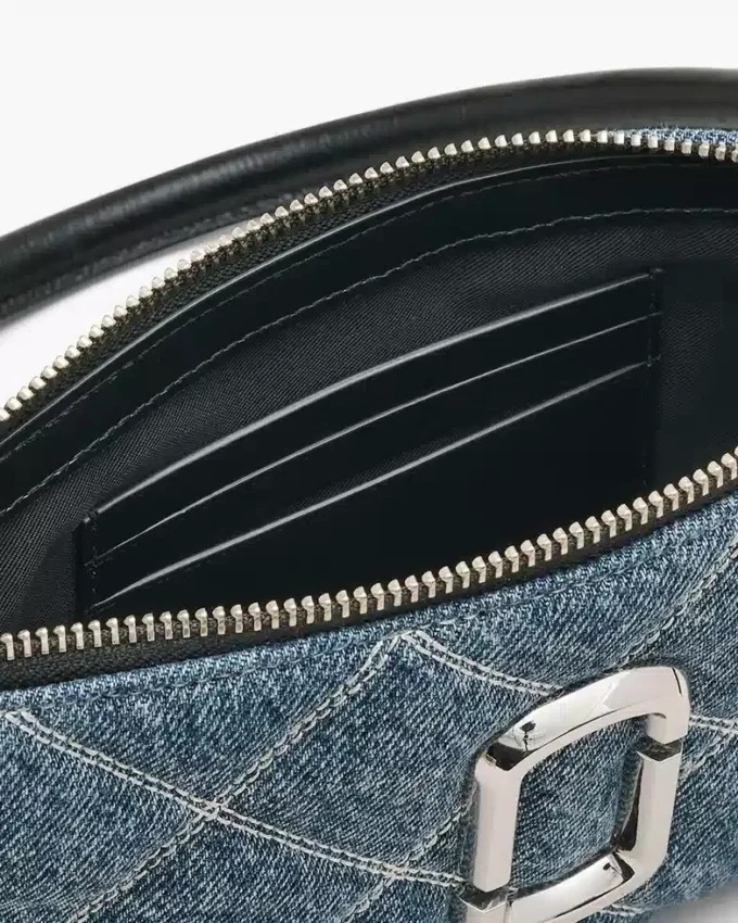 The Quilted Denim Snapshot Convertible Shoulder Bag