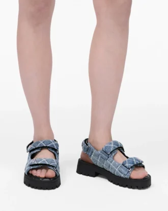 The Quilted Denim Sunny Sandal