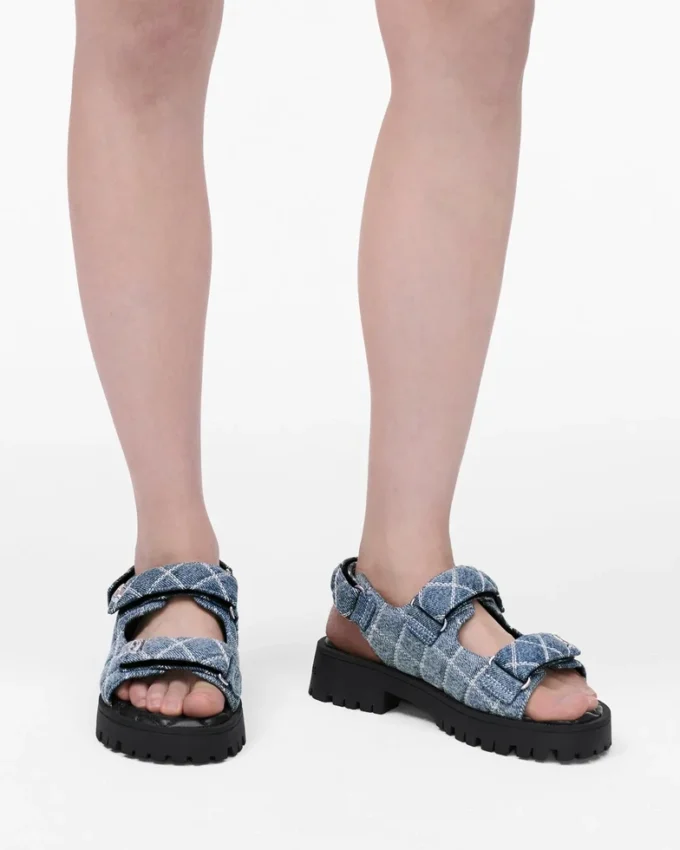 The Quilted Denim Sunny Sandal
