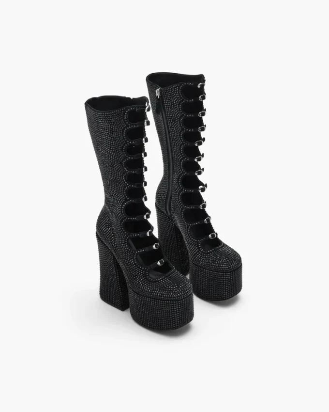 The Rhinestone Kiki Knee-High Boot The Rhinestone Kiki Knee-High Boot
