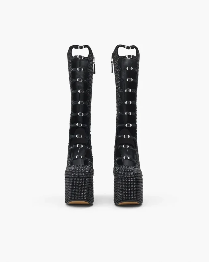 The Rhinestone Kiki Knee-High Boot The Rhinestone Kiki Knee-High Boot
