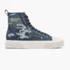 The Rip And Repair Denim High Top Sneaker The Rip And Repair Denim High Top Sneaker