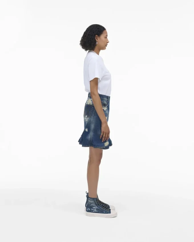 The Rip And Repair Denim High Top Sneaker The Rip And Repair Denim High Top Sneaker