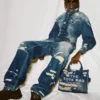 The Rip And Repair Fluted Denim Jacket The Rip And Repair Fluted Denim Jacket