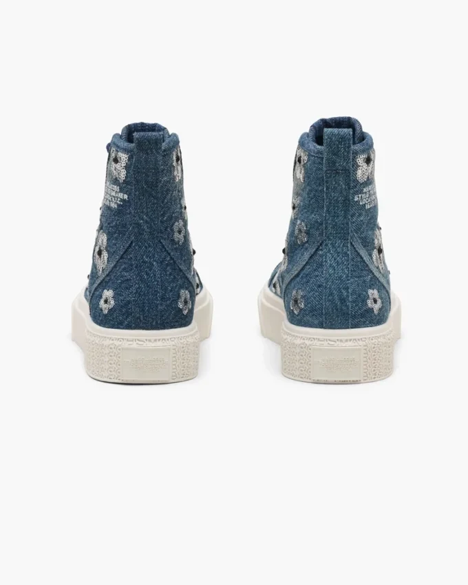 The Sequin Daisy Denim High Top Sneaker The Sequin Daisy Denim High Top Sneaker