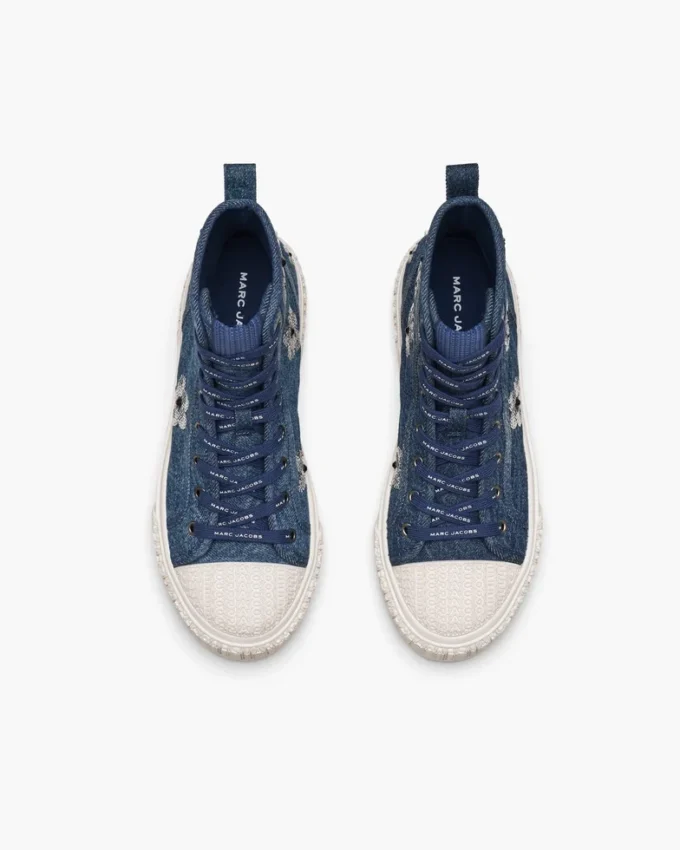 The Sequin Daisy Denim High Top Sneaker The Sequin Daisy Denim High Top Sneaker