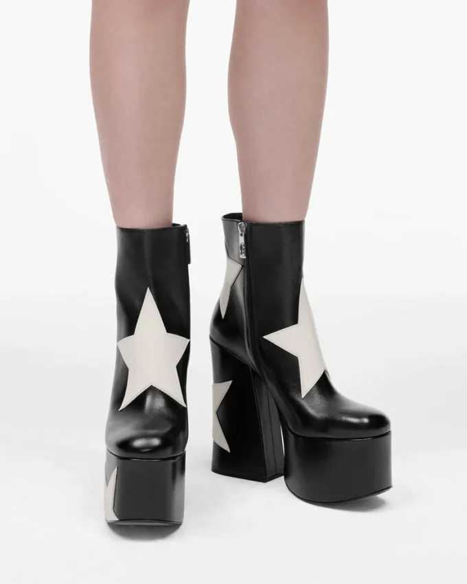 The Star Patchwork Kiki Platform Boot
