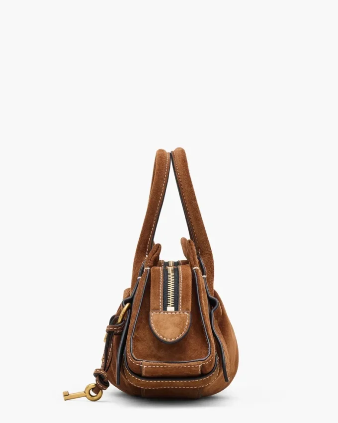 The Suede Cristina Small Satchel The Suede Cristina Small Satchel