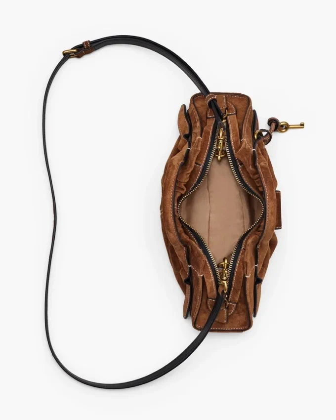 The Suede Cristina Small Satchel The Suede Cristina Small Satchel