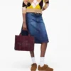 The Suede Medium Tote Bag The Suede Medium Tote Bag