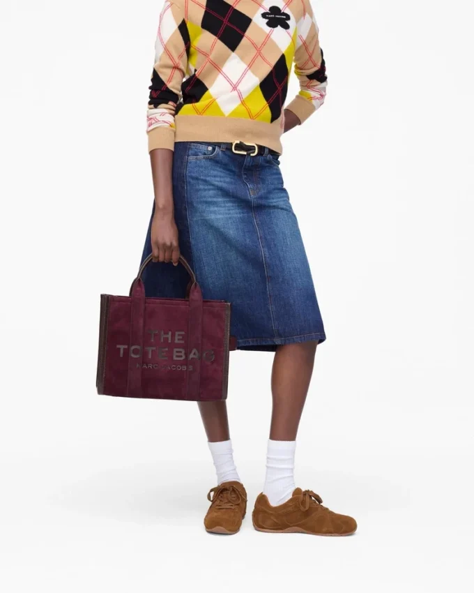 The Suede Medium Tote Bag The Suede Medium Tote Bag
