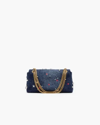 The Trinket Charm Denim Dual Chain Mini Bag