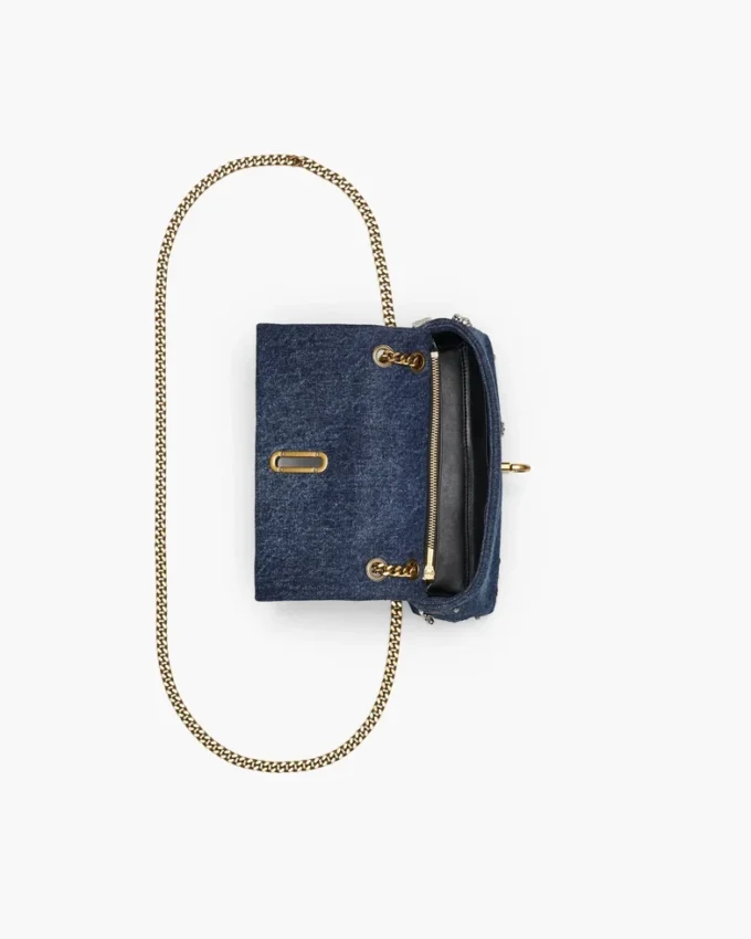 The Trinket Charm Denim Dual Chain Mini Bag The Trinket Charm Denim Dual Chain Mini Bag