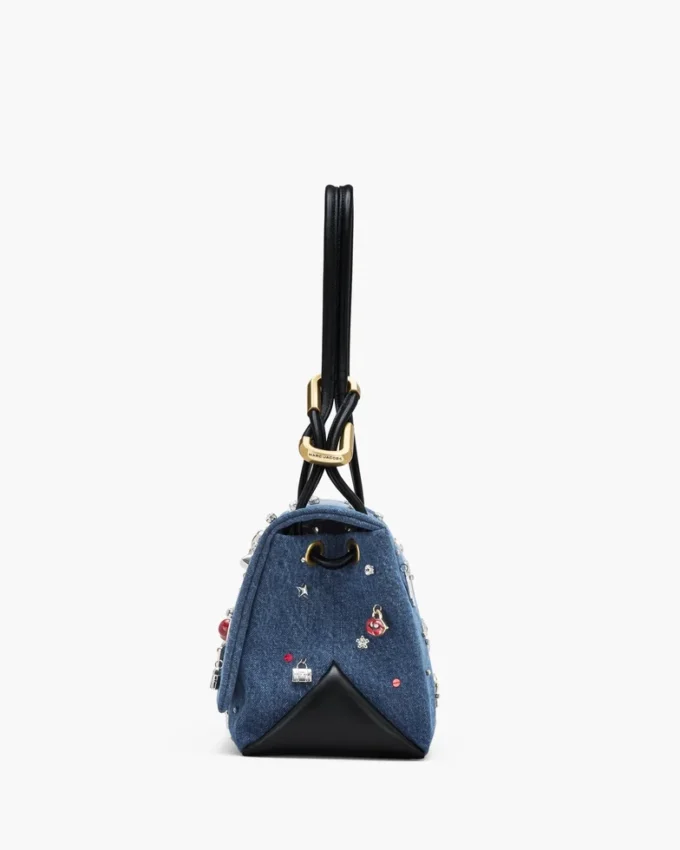 The Trinket Charm Denim Large Dual Bag The Trinket Charm Denim Large Dual Bag
