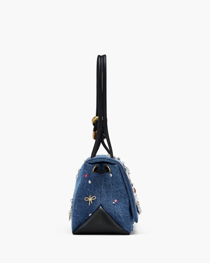 The Trinket Charm Denim Large Dual Bag The Trinket Charm Denim Large Dual Bag
