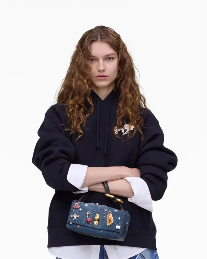 The Trinket Charm Denim Mini Dual Bag The Trinket Charm Denim Mini Dual Bag