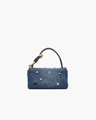 The Trinket Charm Denim Mini Dual Bag The Trinket Charm Denim Mini Dual Bag