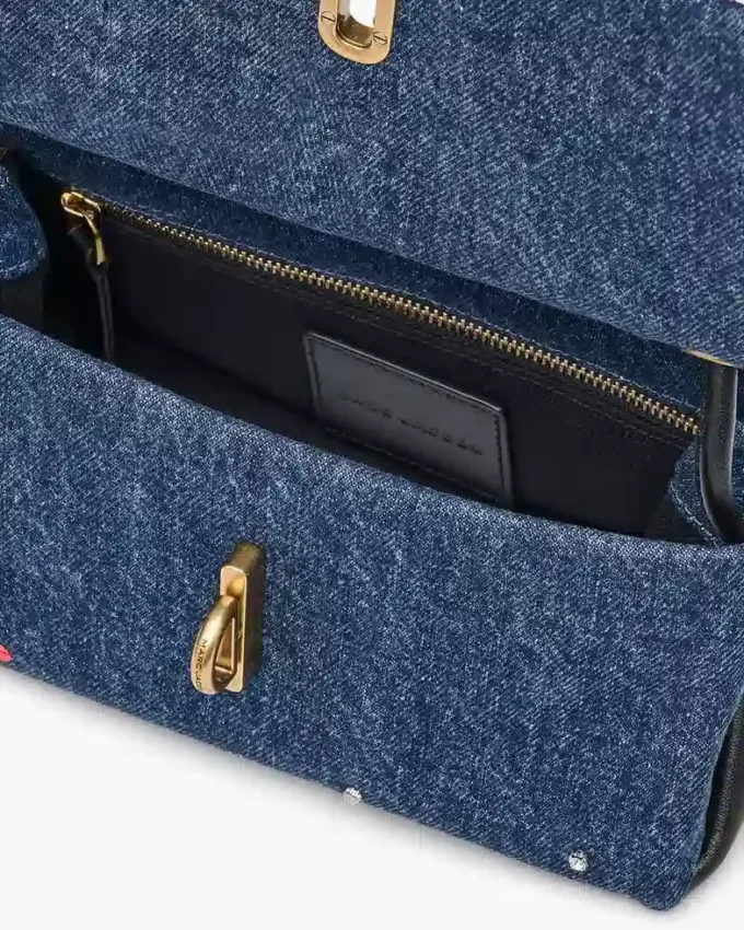 The Trinket Charm Denim Mini Dual Bag The Trinket Charm Denim Mini Dual Bag