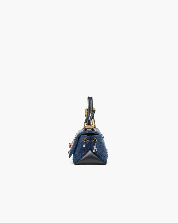 The Trinket Charm Denim Mini Dual Bag The Trinket Charm Denim Mini Dual Bag