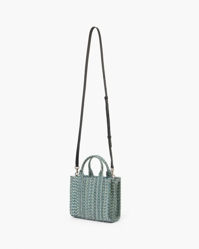The Washed Monogram Denim Crossbody Tote Bag The Washed Monogram Denim Crossbody Tote Bag