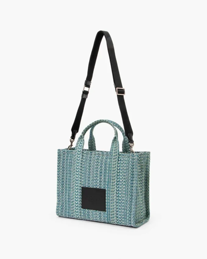 The Washed Monogram Denim Medium Tote Bag The Washed Monogram Denim Medium Tote Bag