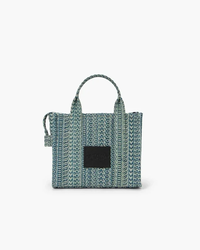 The Washed Monogram Denim Small Tote Bag The Washed Monogram Denim Small Tote Bag