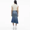 The Wave Denim Skirt The Wave Denim Skirt