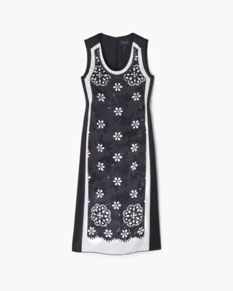 Trompe L’Oeil Eyelet Dress