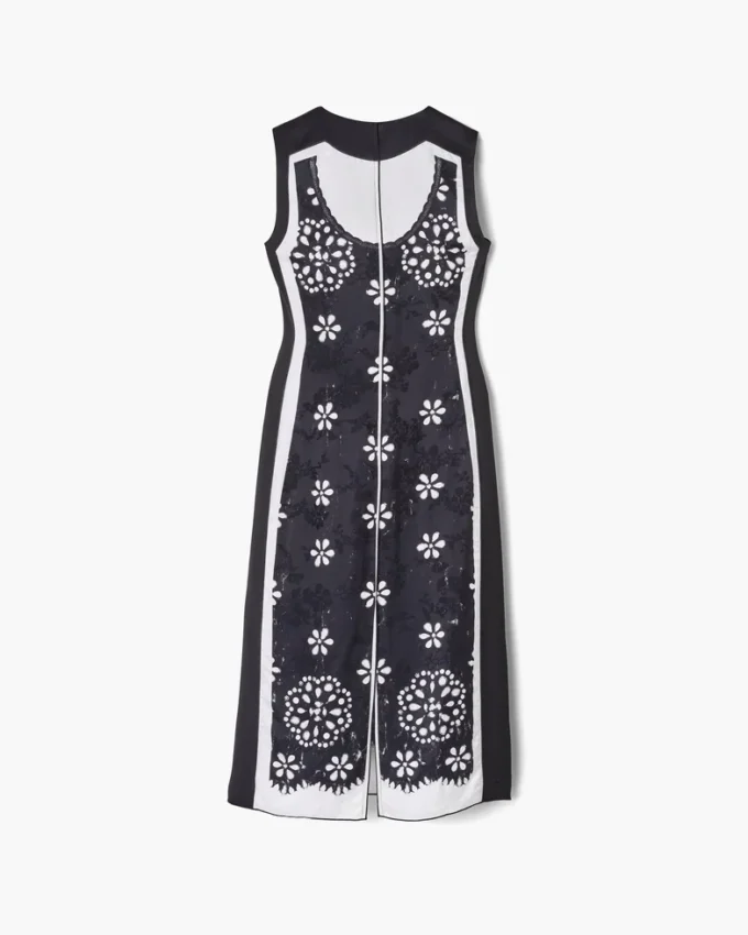 Trompe L’Oeil Eyelet Dress