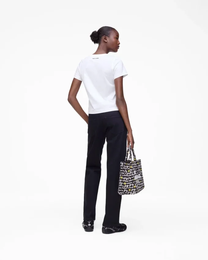 Trompe L’Oeil Eyelet Slim Tee