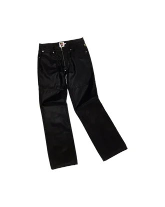 Zip Front Coated Jean