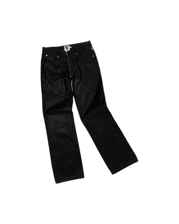 Zip Front Coated Jean