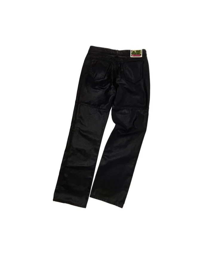 Zip Front Coated Jean